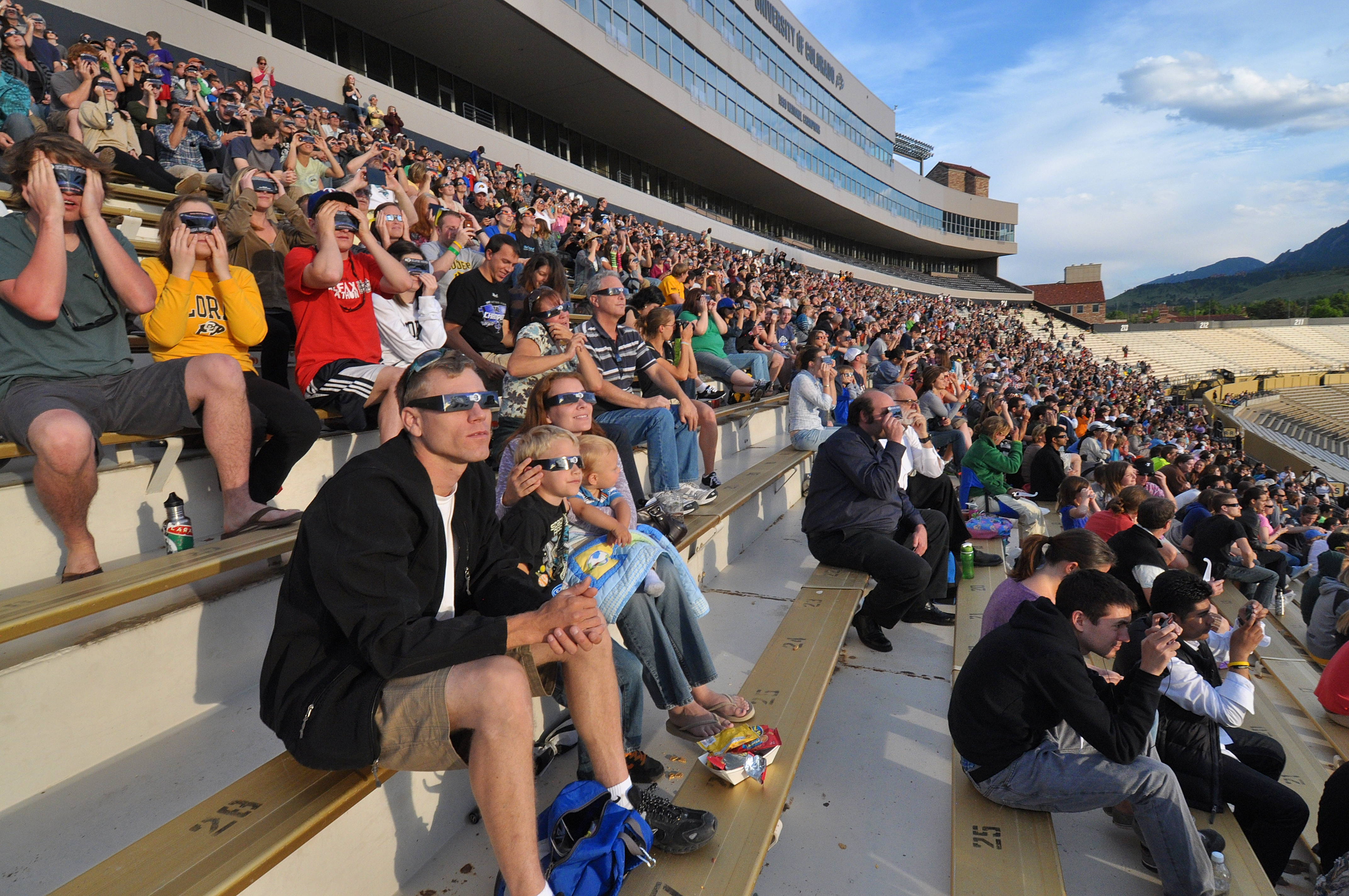 World's Largest Solar Eclipse Party Draws Thousands to Stadium